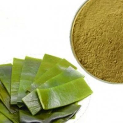 Сухой водорастворимый аморфный порошок. Получен методом распылительной сушки из водной вытяжки ламинарии. Фасовка по 5 кг в п/э пакеты. Тарное место 10 кг (2 пакета в картонной коробке)