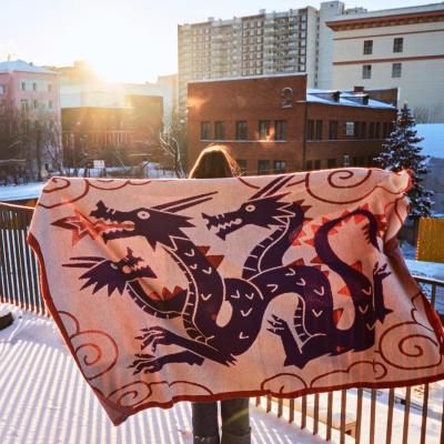 плед вязаный на заказ