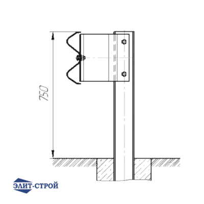 Дорожное ограждение с консолью амортизатором