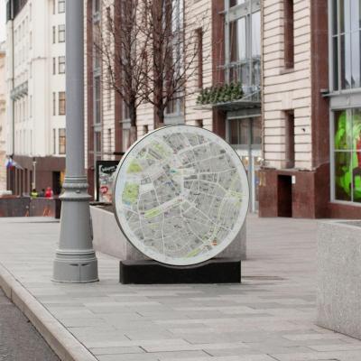 Стела пешеходной навигации Тип 4 (по ТЗ ДепТранспорта)