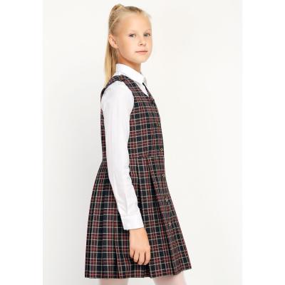 Сарафан сине-фиолетовый в клетку