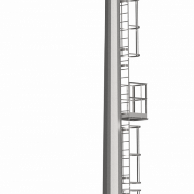 Высокомачтовые опоры ВС с наклонной кассетой