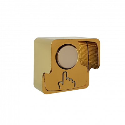 Кнопка универсальная 40.1 Off-(On) - блестящее золото