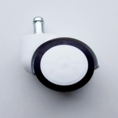 Ролик белый ПУ черный