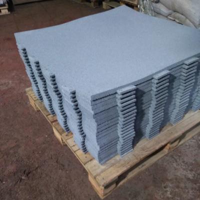 Резиновая плитка Ласточкин хвост серая