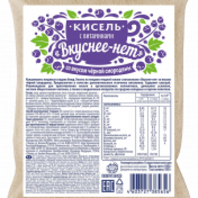 Кисель с витаминами «ВКУСНЕЕ-НЕТ»: Черная смородина