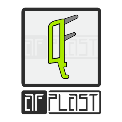 Штапик универсальный ПВХ 6.5 мм. серое уплотнение (стеклопакет 32/40 мм.)