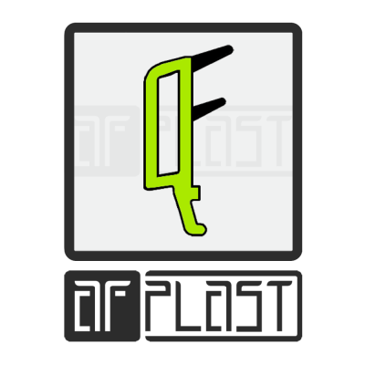 Штапик универсальный ПВХ 6.5 мм. чёрное уплотнение (стеклопакет 32/40 мм.)