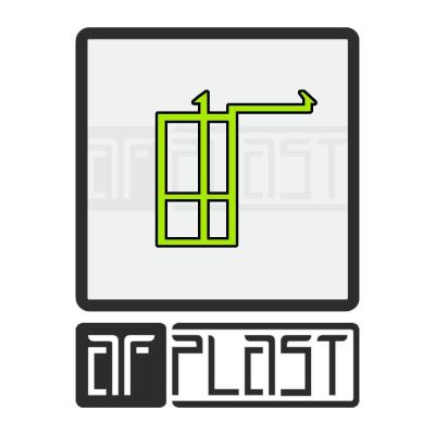 Подставочный профиль AFINAPLAST, подходит под оконные профили: KBE, PROPLEX, NOVOTEX, NOVOLINE, AFPLAST 