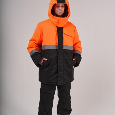 Костюм для защиты от пониженных температур с притачной ветрозащитной утепляющей подкладкой куртка + полукомбинезон Температурный режим до -20°