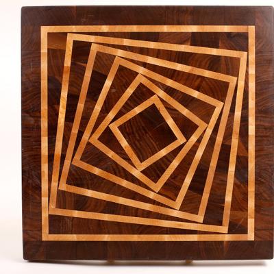 Торцевая разделочная доска с 3Д эффектом.