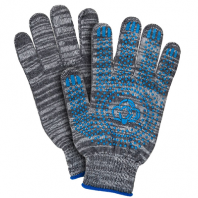 Перчатки рабочие трикотажные х/б с ПВХ ОПТ 52-10-20 Bronitex