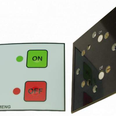 Внешний вид выключателя перед установкой (монтажная панель с блоком управления, тастатура).