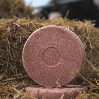 Соль-лизунец "Лимисол-Ягмедь" оранжевого цвета весом 5 кг круглой и квадратной формы, а также квадратный брикет весом 20кг, фасуется в коробки из гофрокартона по 4 штуки и в термоусадочную пленку.