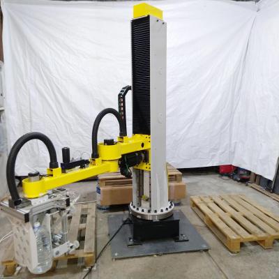 Робот (манипулятор) - укладчик ПЭТ бутылок (бутылей) с водой на паллету (паллетайзер) 