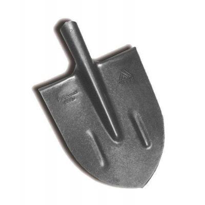 Лопата MAWIPRO штыковая дачная "РЕЛЬСОВАЯ СТАЛЬ" серая