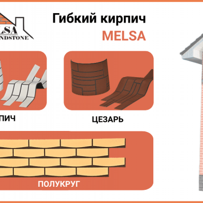 Гибкий кирпич MELSA
